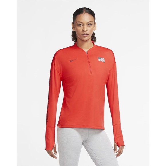 Nike Tops - NWT Nike Women's Team USA Olympic Element 1/2-Zip Running Top Size Large (L)